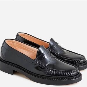J. Crew 8.5 Leather Rowan Penny Loafers-New in box Leather upper- lining-